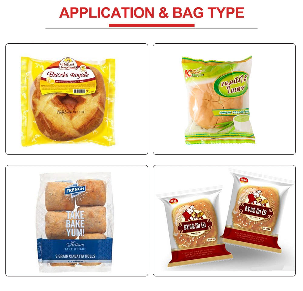 Automatic Pita Loaf Bread Biscuits Cup Cake Small Chocolate Energy Protein Cereal Bar Stick Flow Packing Packaging Machine