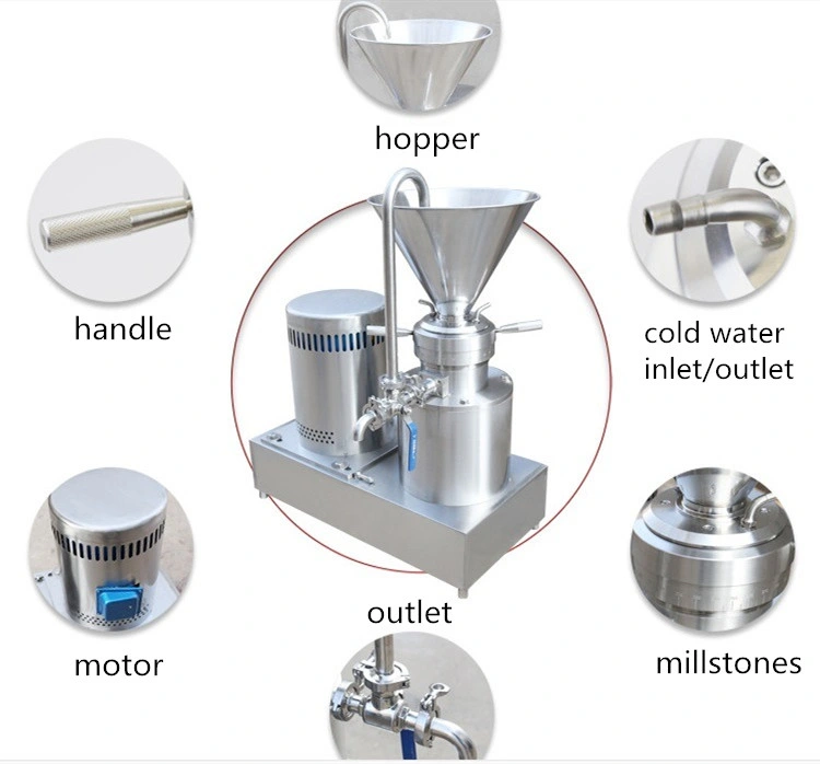 Food Fruit Colloid Mill Peanut Butter Grinding Machine Commercial Grease Butter Mayonnaise Making Machine