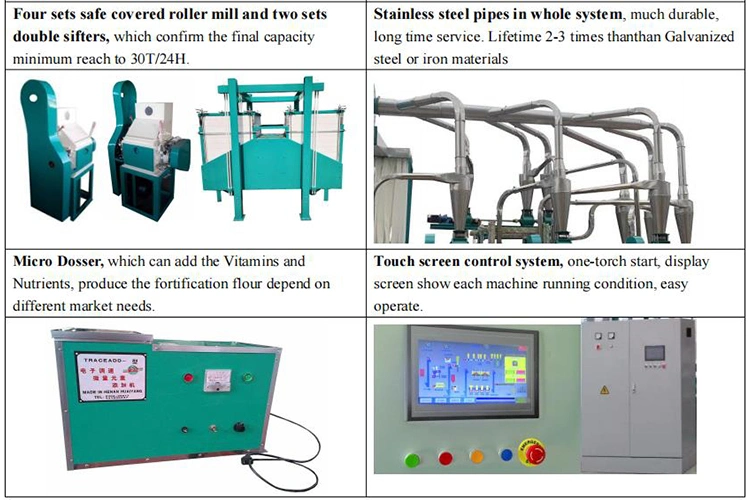 Chinese State-Owned Factory Supply 10-100t/24h Maize Milling Plant Machine