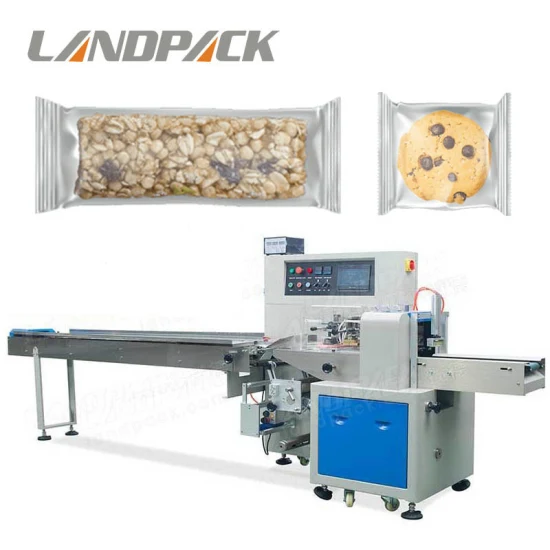 Landpack Lp-350b Automatische Wafer-Keks-Kuchen-Pita-Brot-Verpackungsmaschine