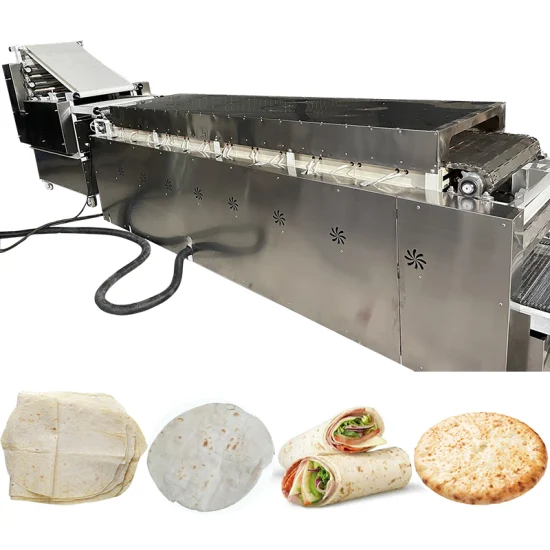 Kommerzielle Bäckereiausrüstung, Kochgeschirr, automatische Brotbackmaschine, Pizzaofen, Pita-Brotmaschine