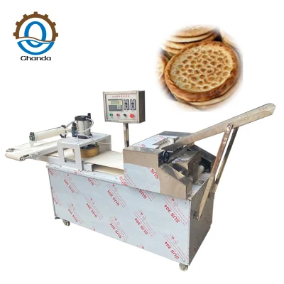 Maschine zur Herstellung von Pizzakrusten, arabisches Pita-Tortilla-Brot, automatische Pizzateig-Basisformmaschine