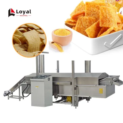 Hochwertige frittierte Pellet-Chips-Snack-Food-Verarbeitungslinie / Weizenmehl-Snack-Herstellungsmaschine